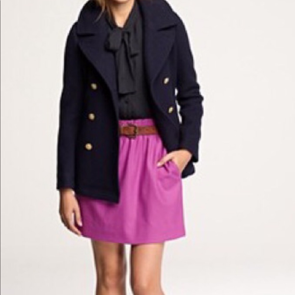 J. Crew Purple Cinched Skirt
